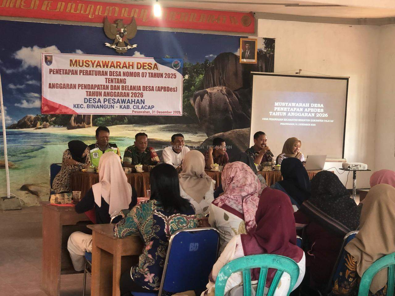 MUSYAWARAH DESA PENETAPAN APBDES 2026 DESA PESAWAHAN 